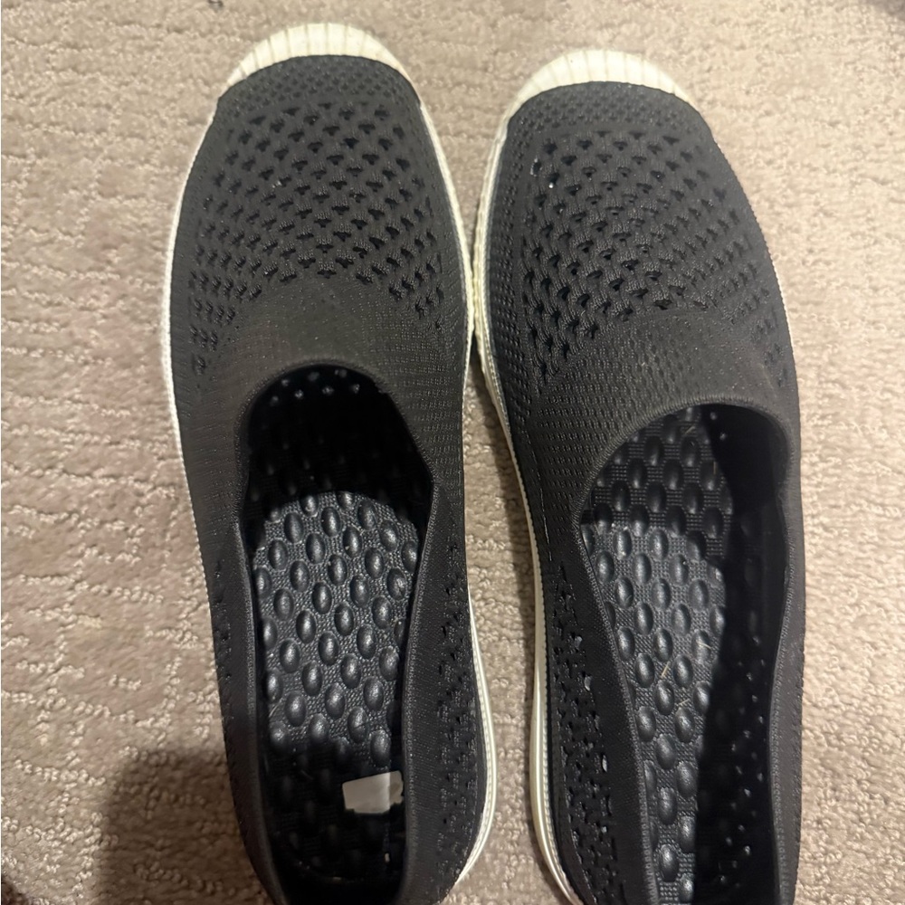 Black Slip-On Women's Shoes